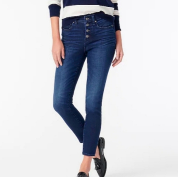 J Crew High Rise Skinny Ankle Exposed 